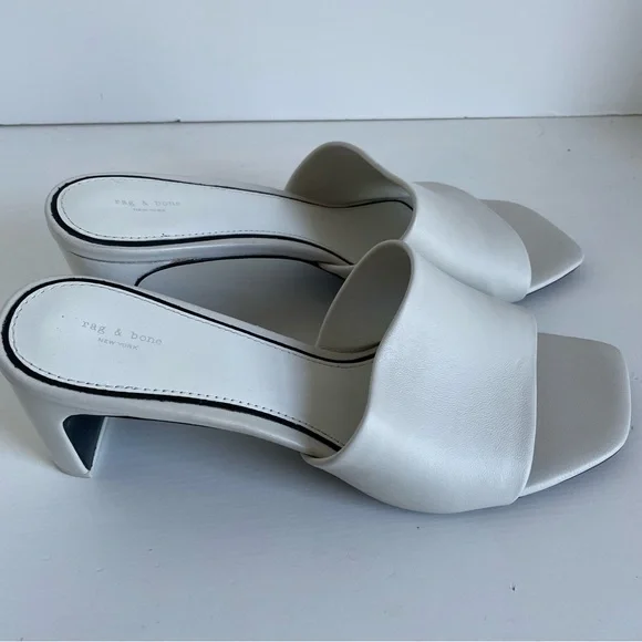 rag & bone Cream Mules - Picture 6 of 10